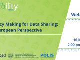 Data sharing for sustainable mobility
